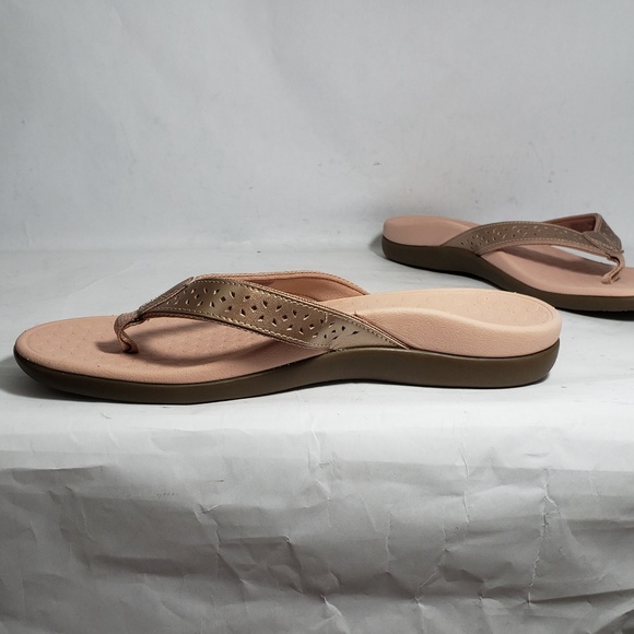 Vionic Shoes | Vionic Tide Perf Pink Slip On Sandals Flip Flops | Poshmark